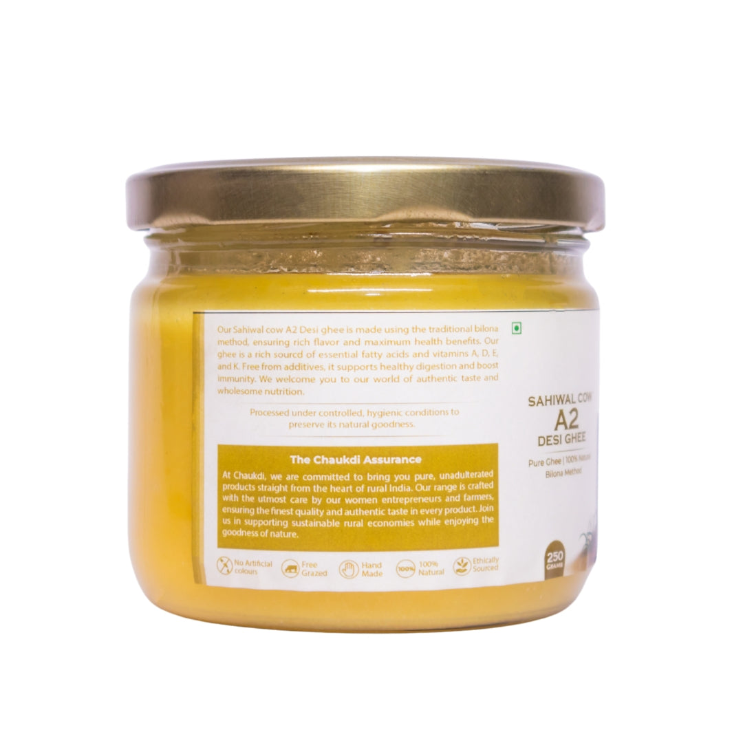 A2 Desi Ghee (250gm) + Raw Honey (300gm) - Combo